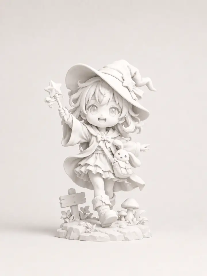 Generiertes 3D-Modell zum Drucken bereit