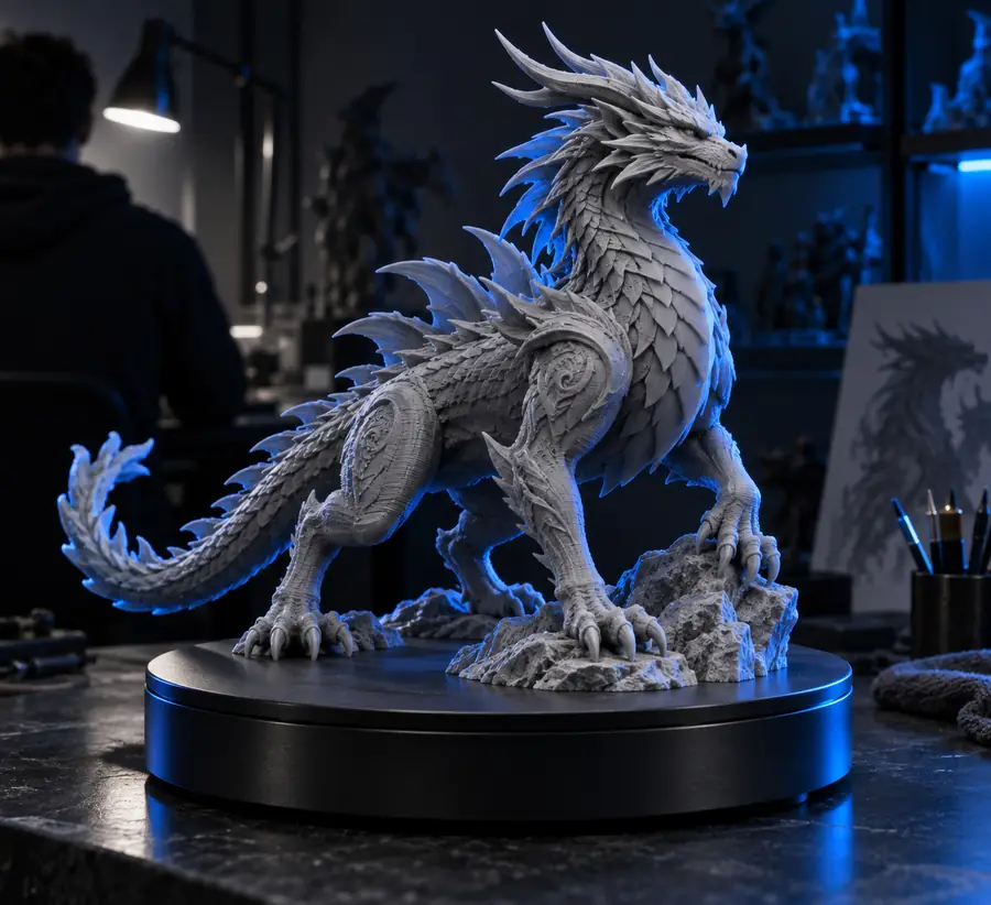 Generiertes 3D-Modell, bereit für den Druck